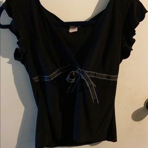 Black Casual Blouse